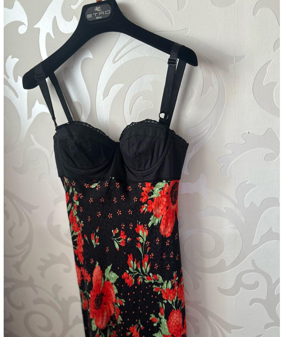 DOLCE&GABBANA Красный шелковый сарафан, фото 4