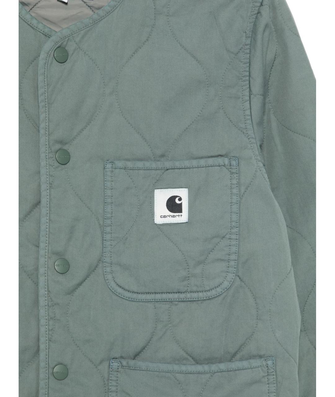 CARHARTT WIP Зеленая хлопковая куртка, фото 3