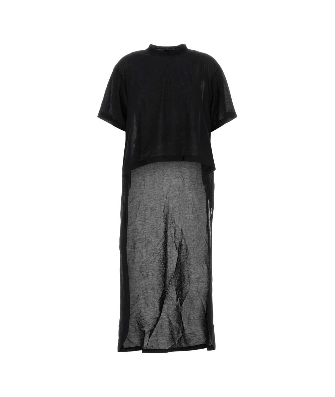 BALENCIAGA Черная хлопковая футболка, фото 1