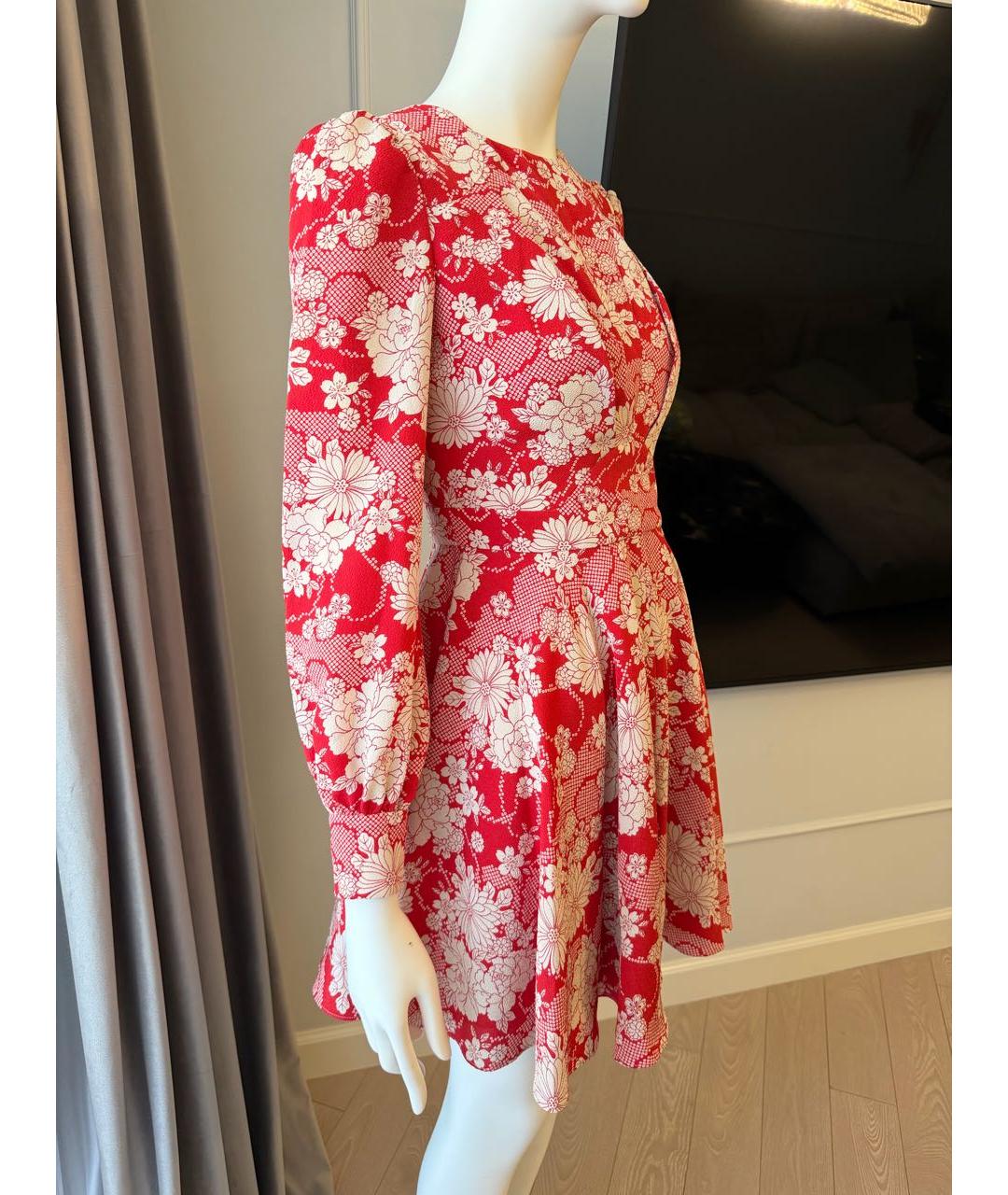 SAINT LAURENT Красное повседневное платье, фото 5