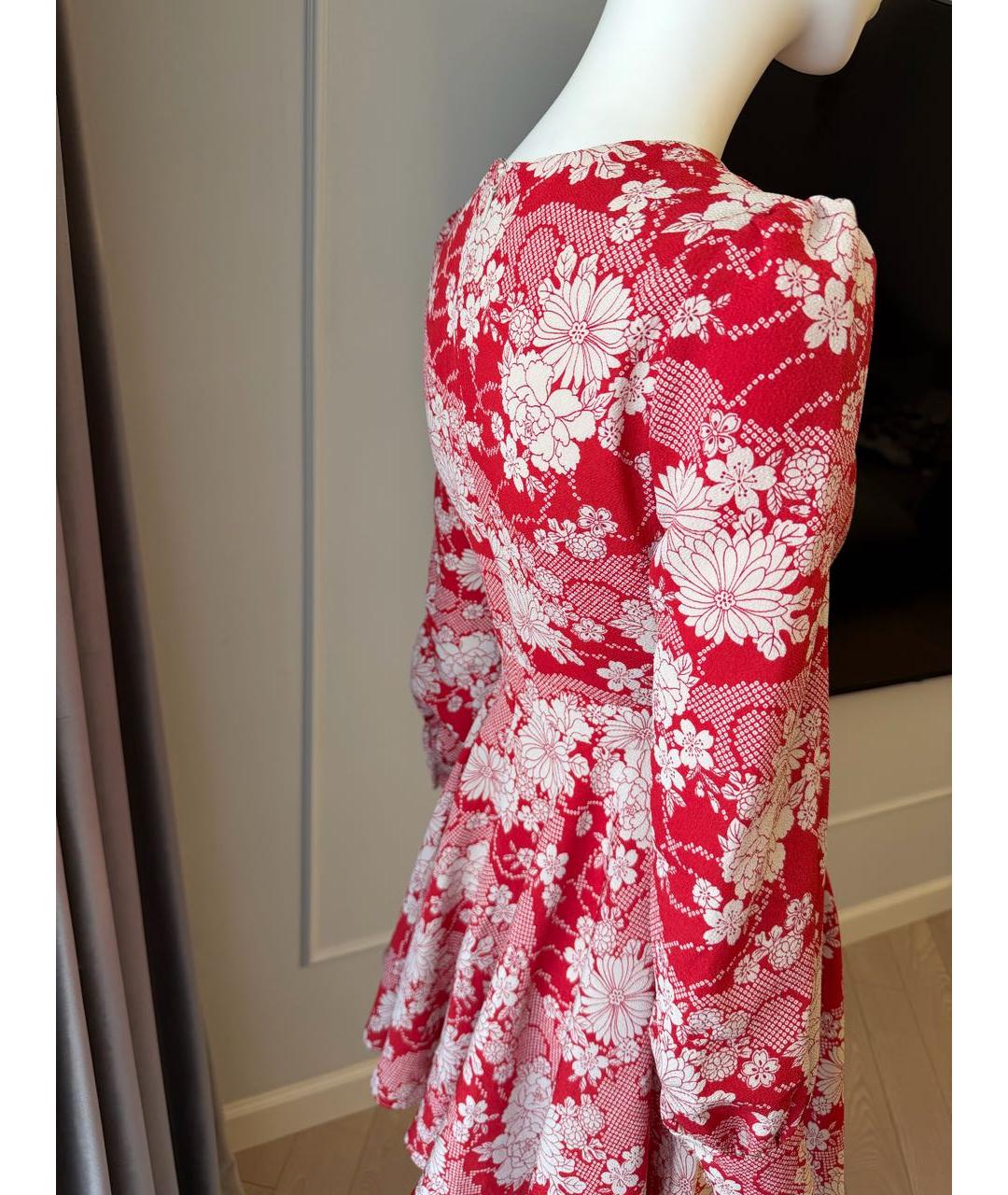 SAINT LAURENT Красное повседневное платье, фото 7