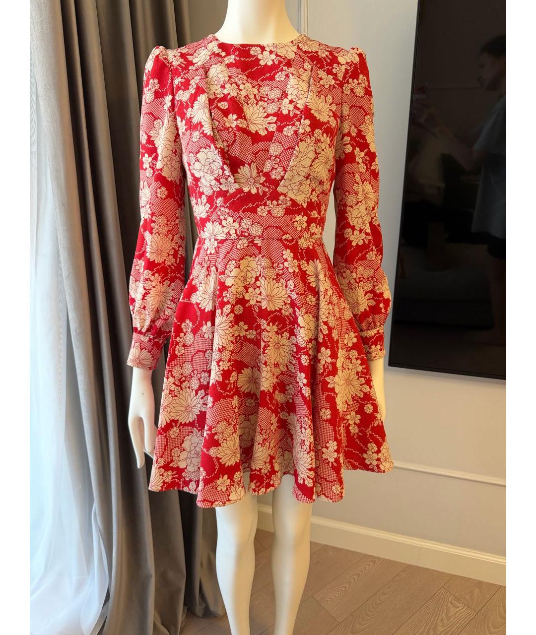 SAINT LAURENT Красное повседневное платье, фото 2