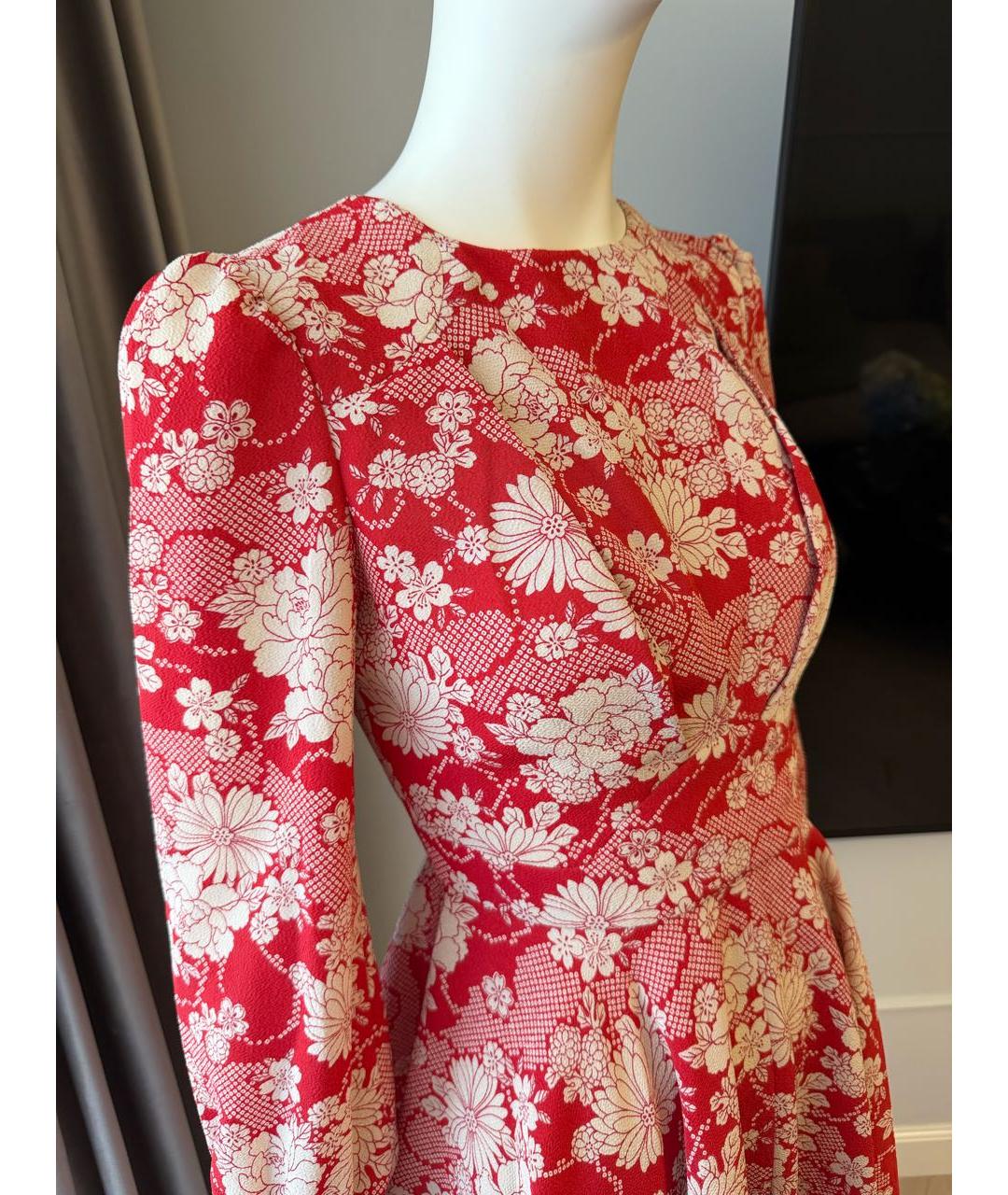 SAINT LAURENT Красное повседневное платье, фото 6