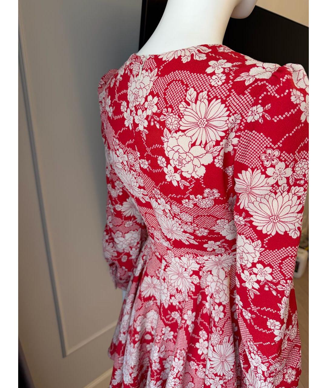 SAINT LAURENT Красное повседневное платье, фото 8