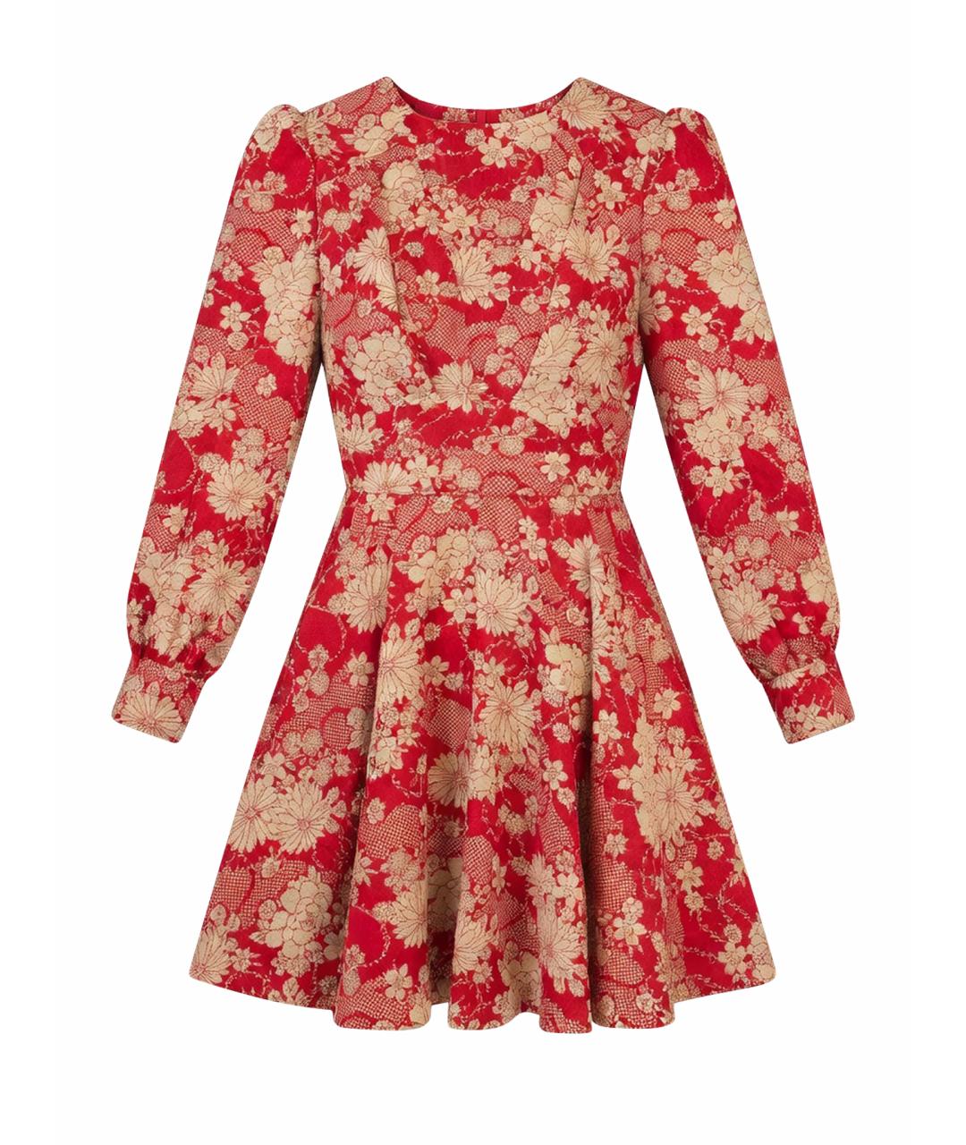 SAINT LAURENT Красное повседневное платье, фото 1