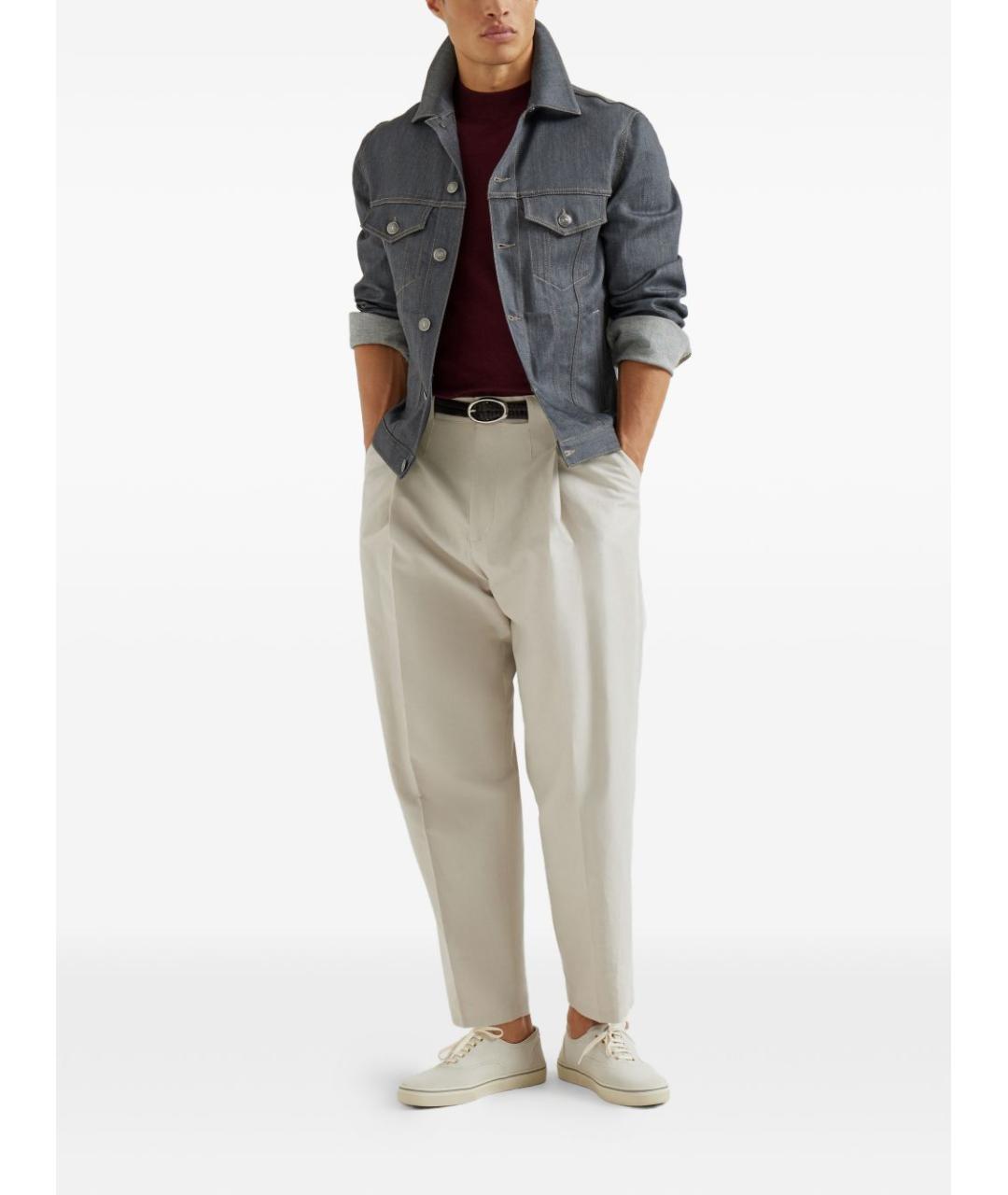 BRUNELLO CUCINELLI Серая хлопковая куртка, фото 3