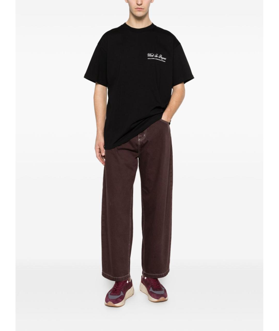 CARHARTT WIP Коричневые хлопковые повседневные брюки, фото 4