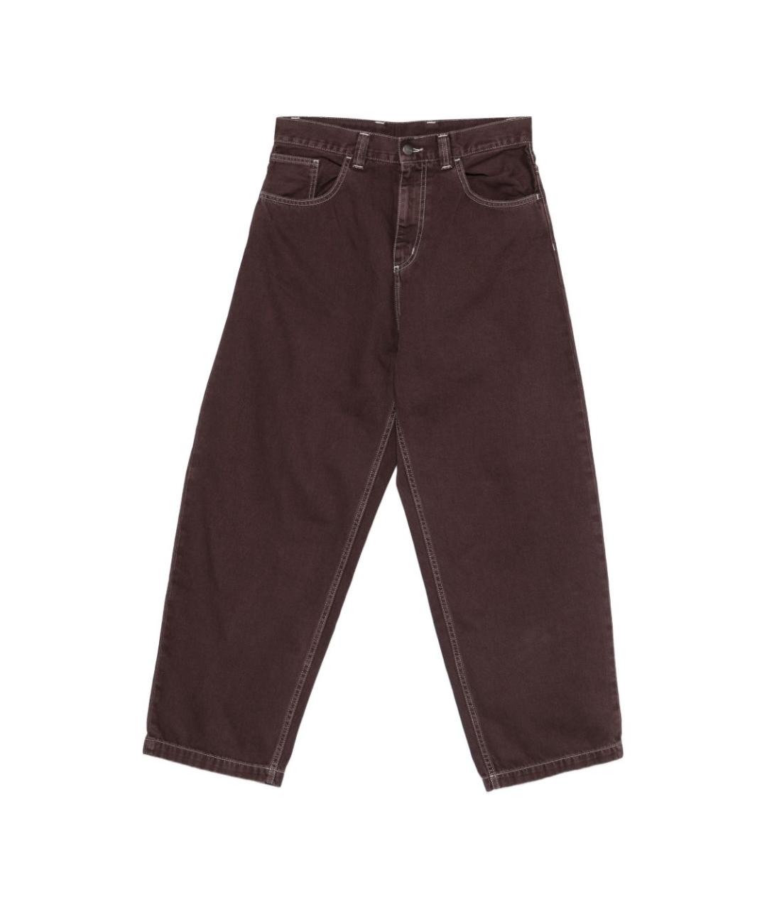 CARHARTT WIP Коричневые хлопковые повседневные брюки, фото 1