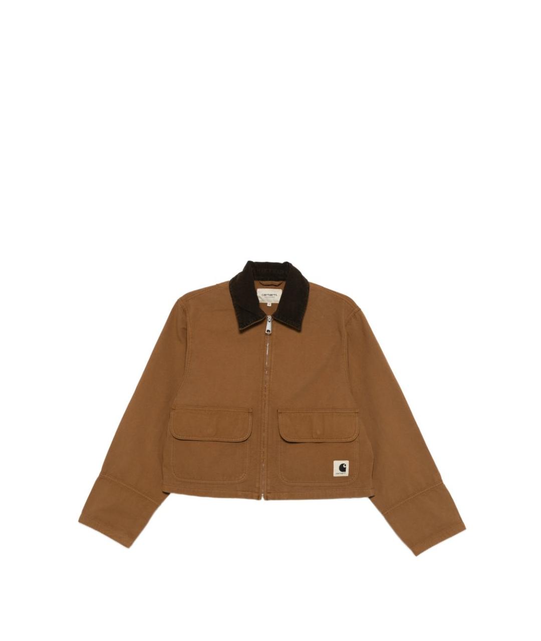 CARHARTT WIP Коричневая хлопковая куртка, фото 1