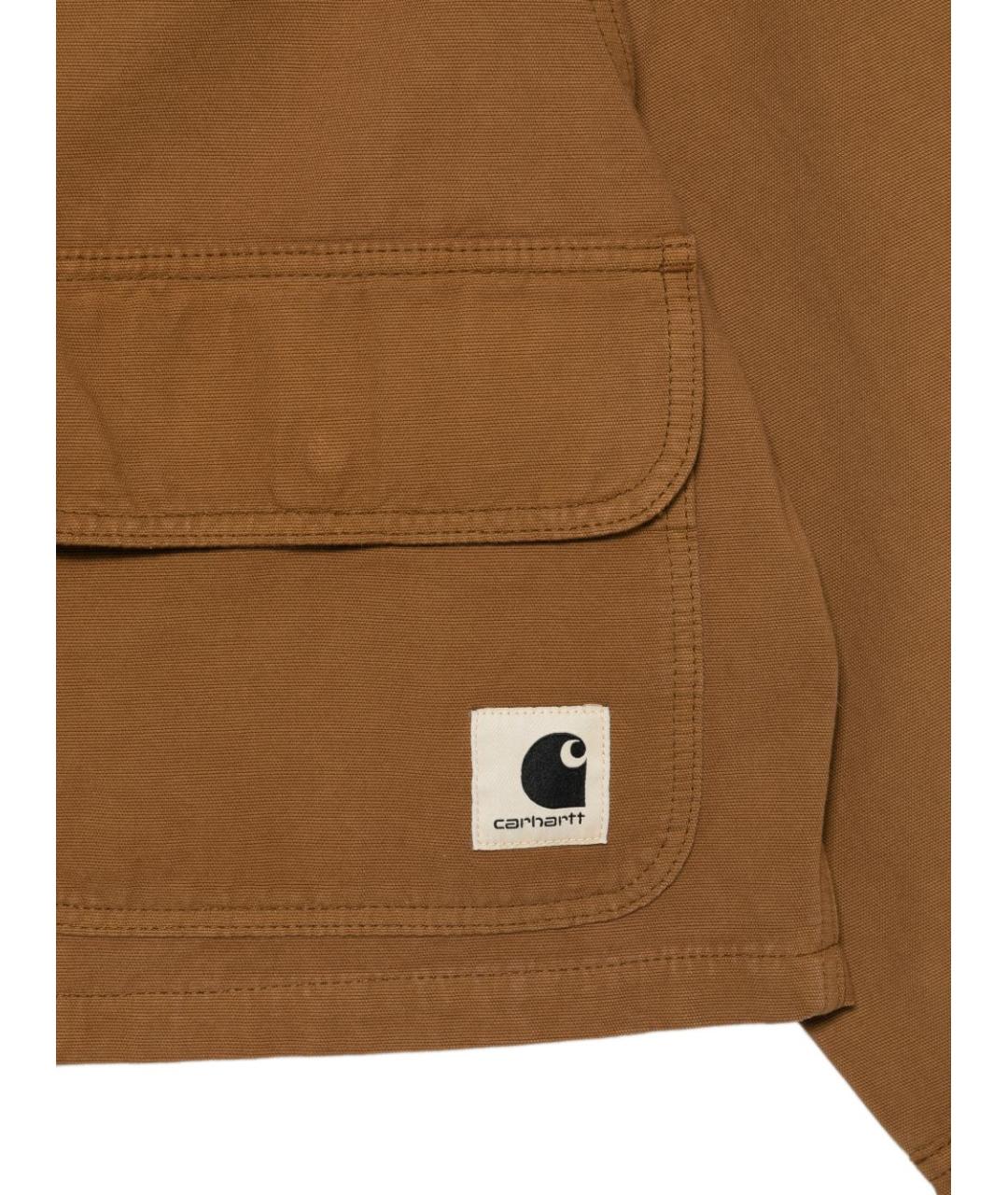 CARHARTT WIP Коричневая хлопковая куртка, фото 3