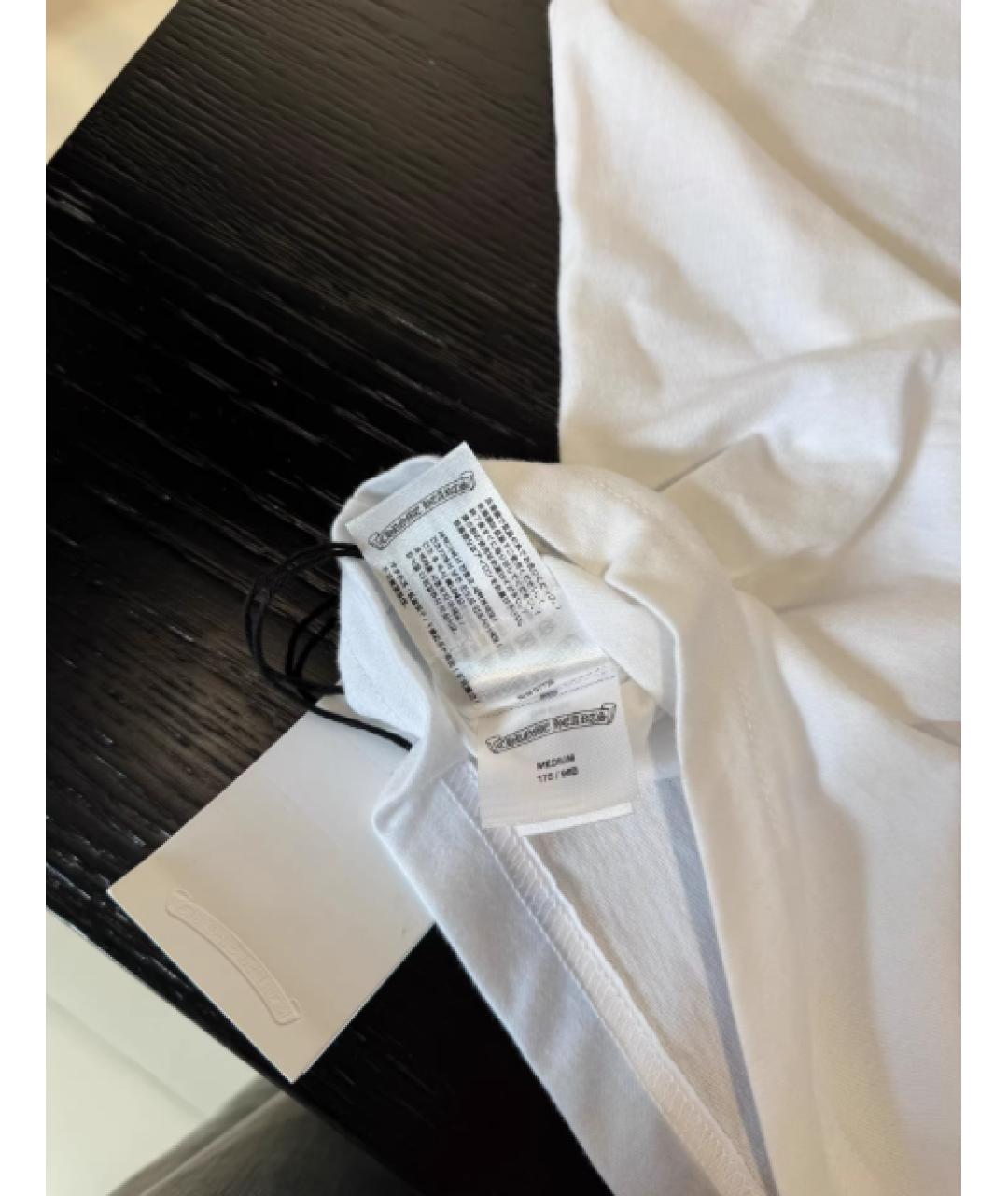 CHROME HEARTS Белая хлопковая футболка, фото 4