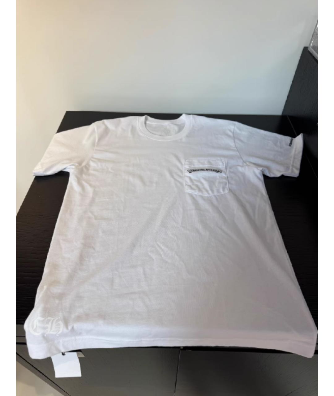 CHROME HEARTS Белая хлопковая футболка, фото 5