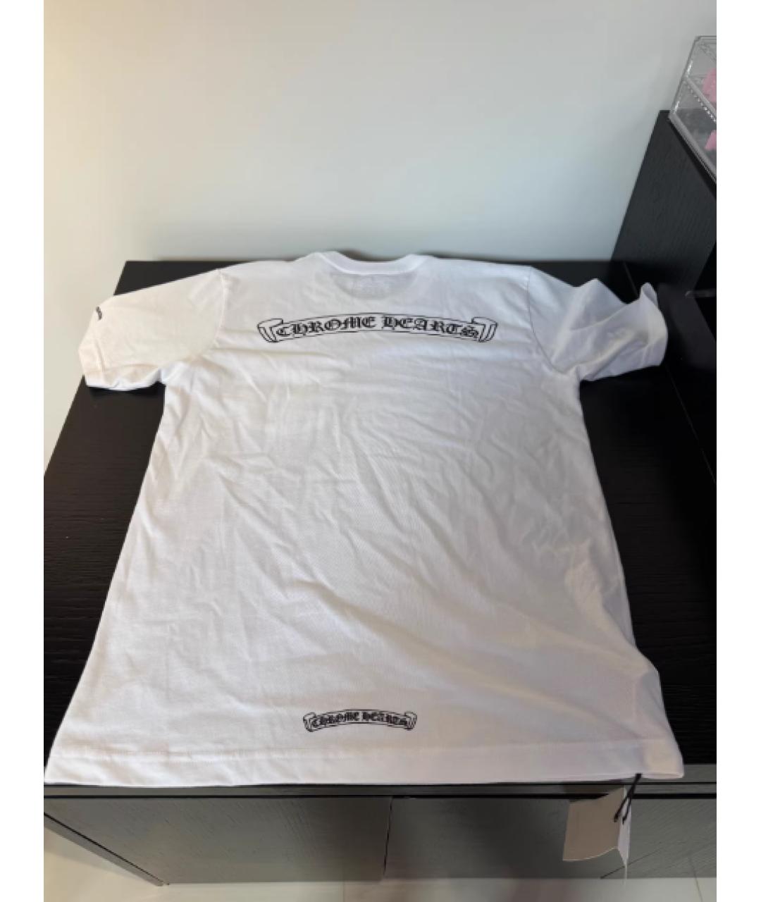 CHROME HEARTS Белая хлопковая футболка, фото 2