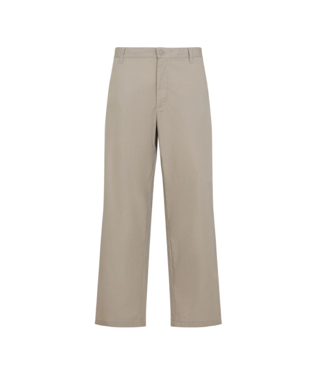 CARHARTT WIP Бежевые хлопковые повседневные брюки, фото 1