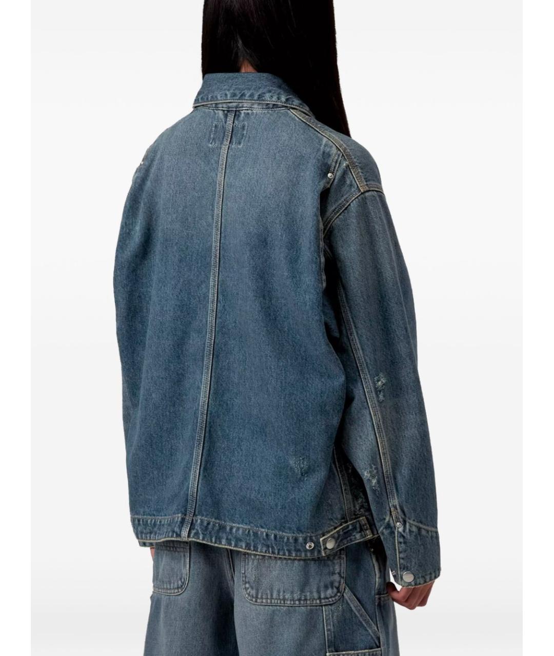 CARHARTT WIP Синяя хлопковая куртка, фото 6