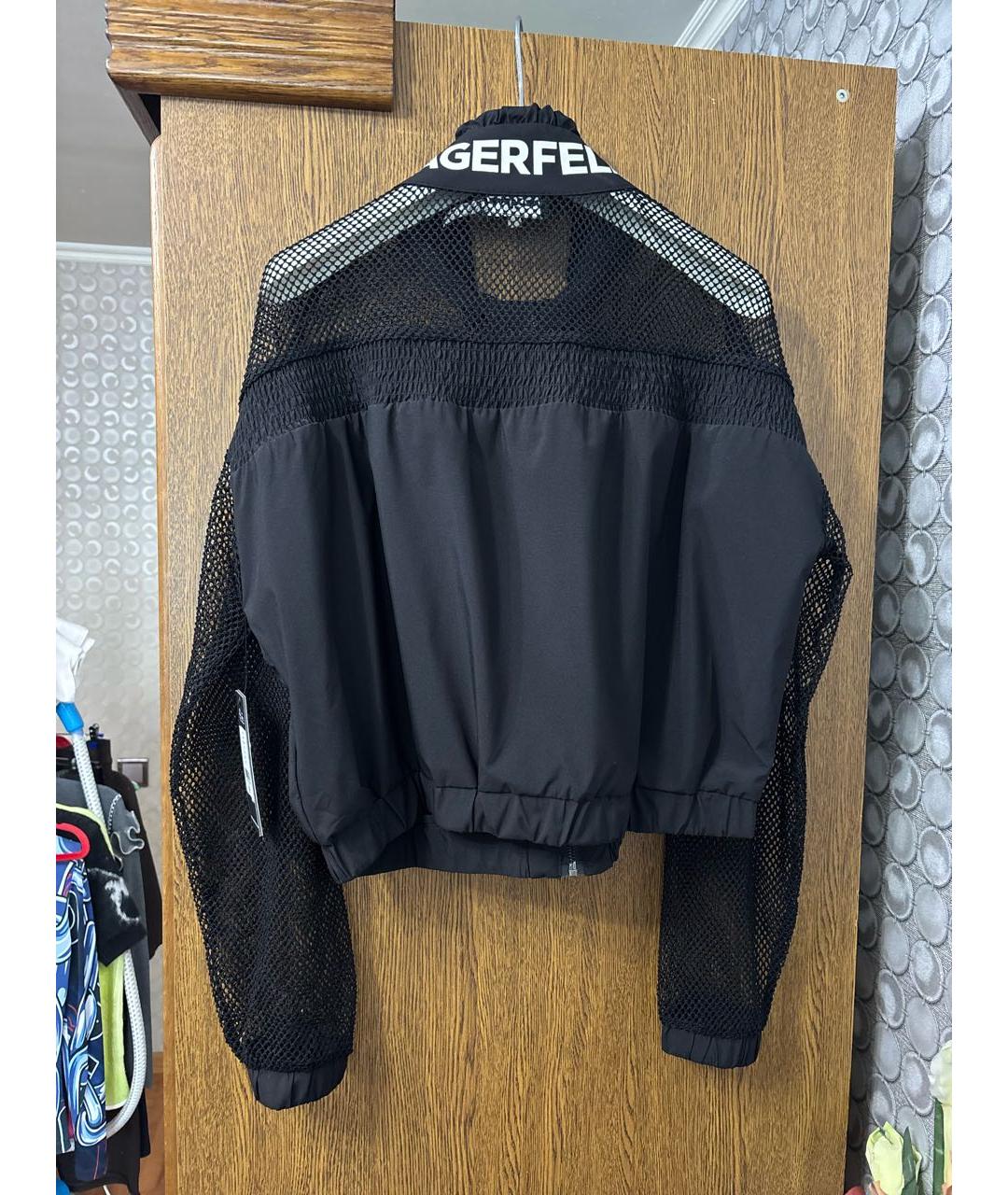 KARL LAGERFELD Черная полиэстеровая куртка, фото 2