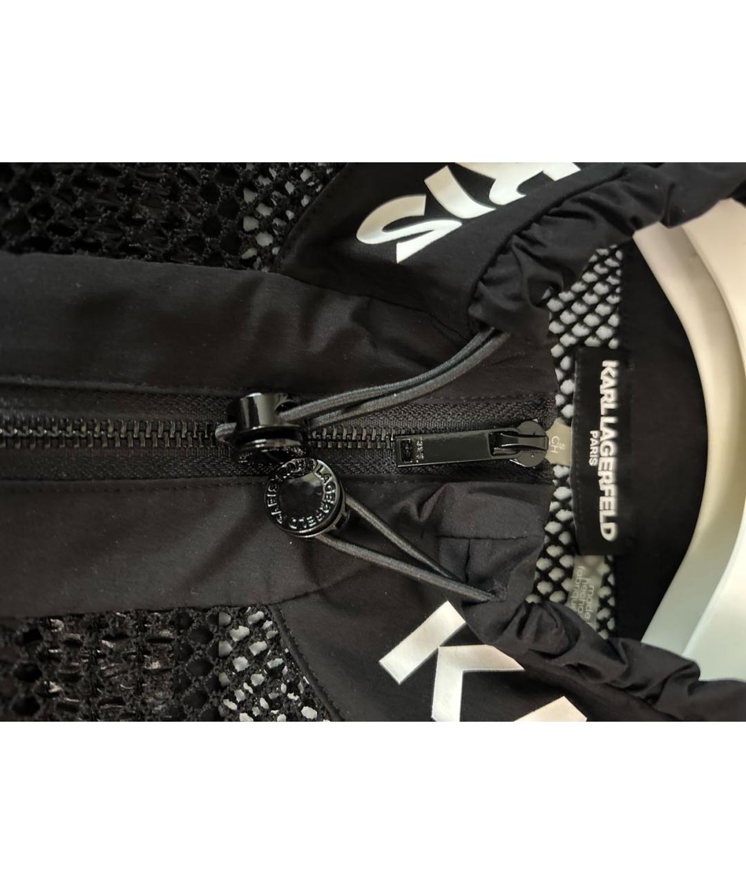 KARL LAGERFELD Черная полиэстеровая куртка, фото 4