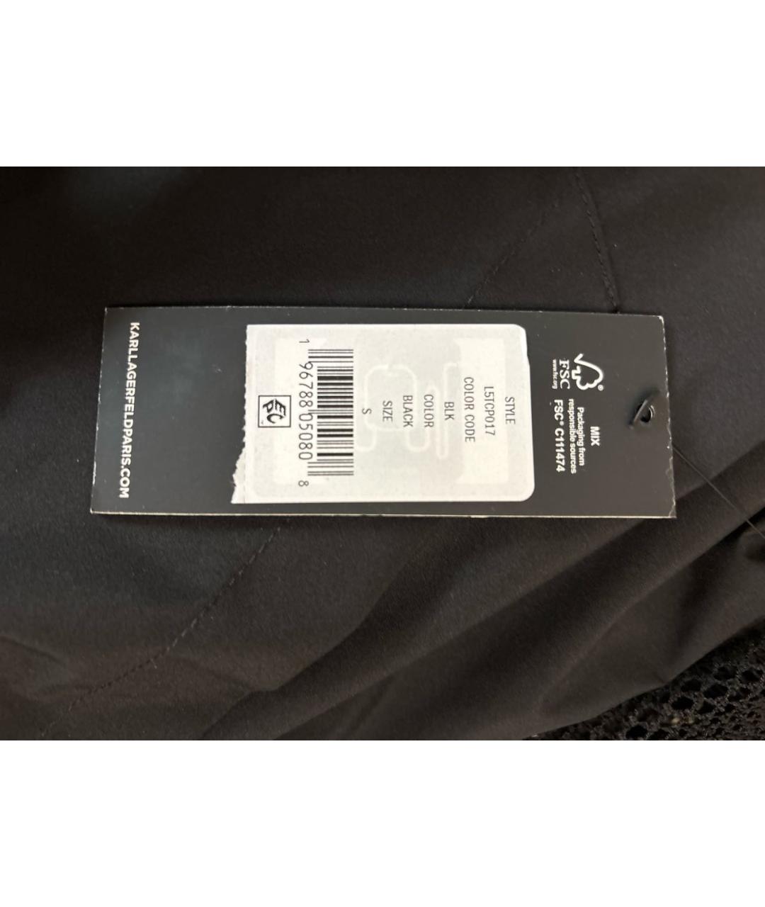 KARL LAGERFELD Черная полиэстеровая куртка, фото 5