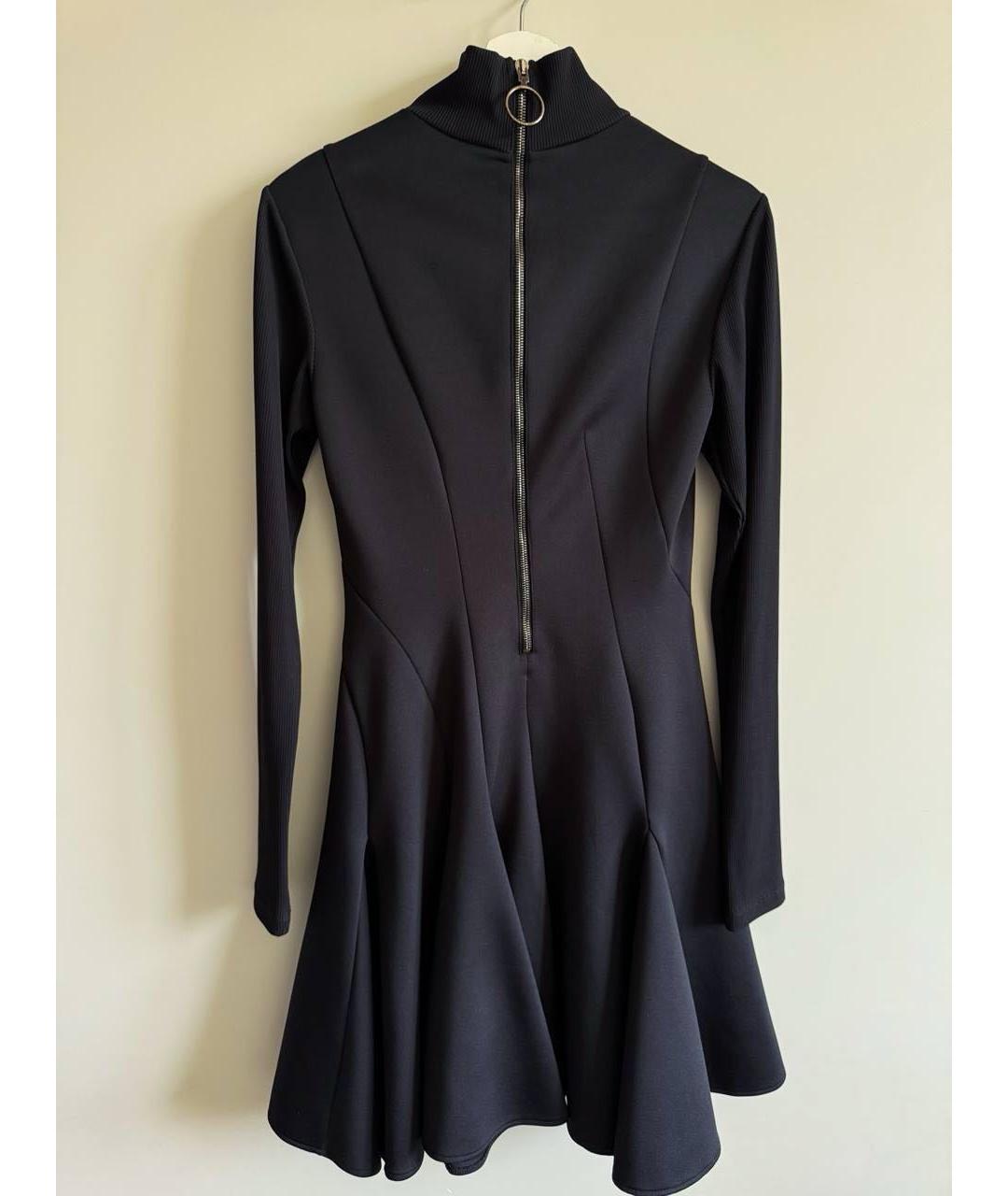 OFF-WHITE Черное полиэстеровое повседневное платье, фото 2