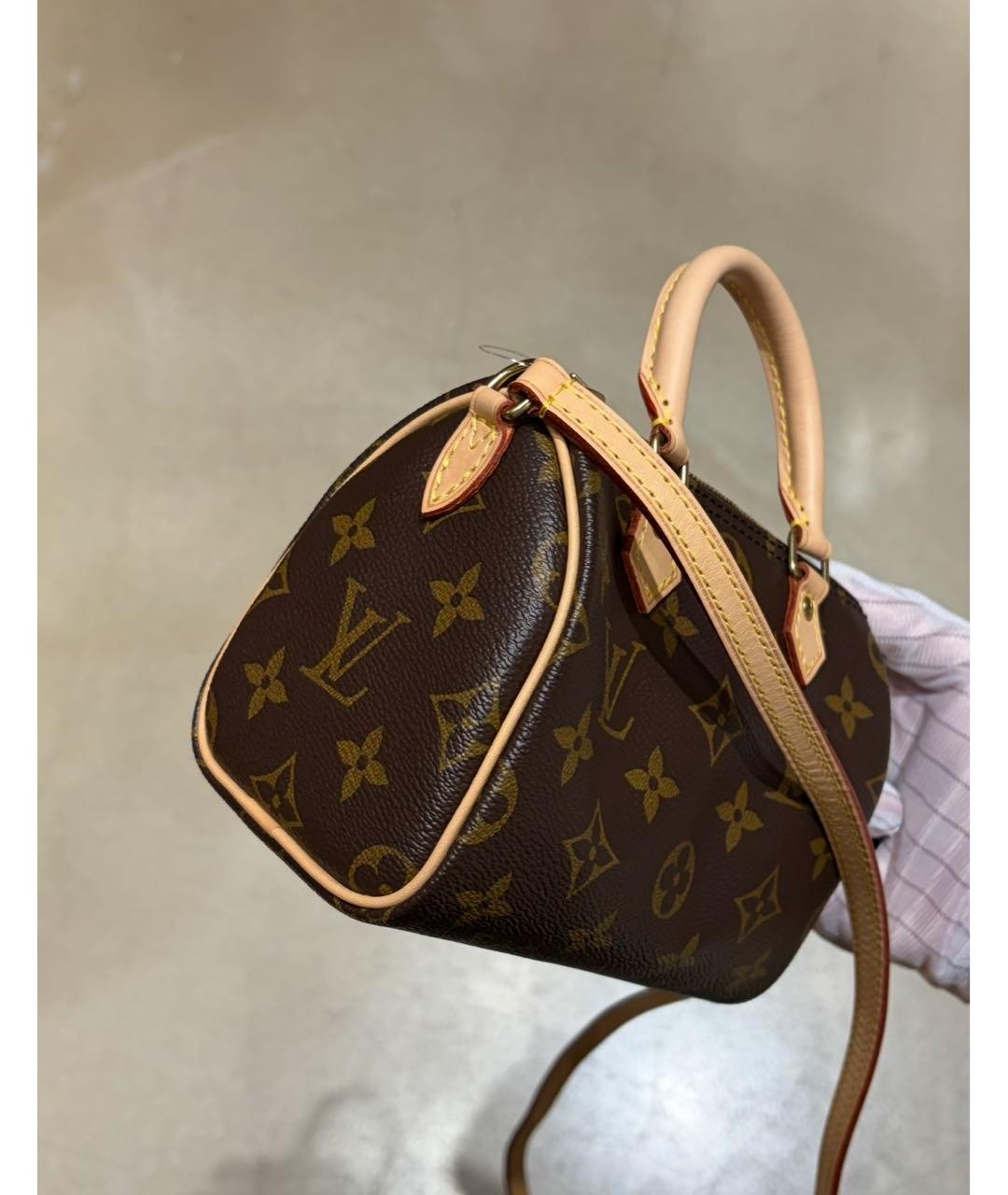 LOUIS VUITTON Коричневая сумка с короткими ручками, фото 5