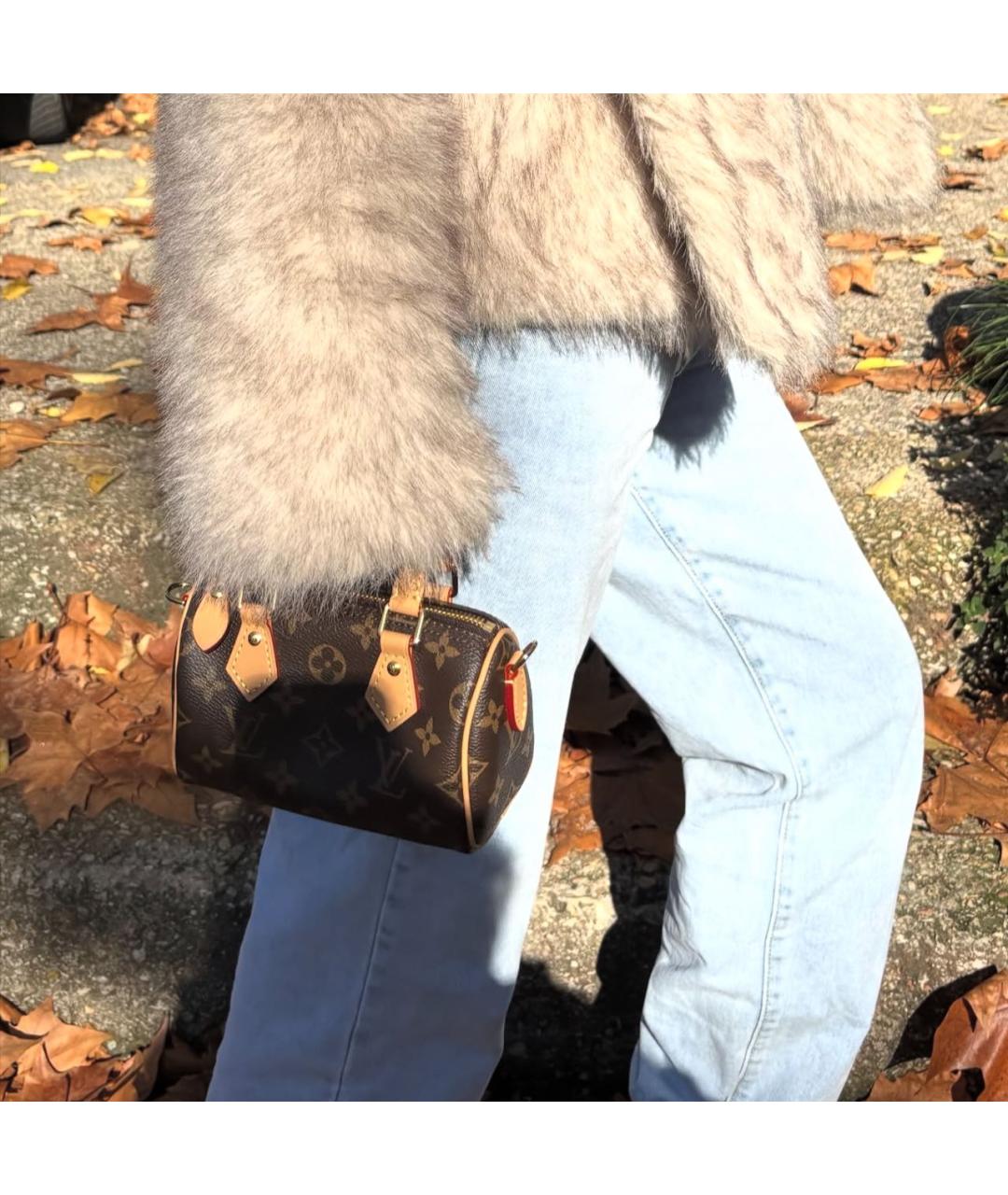 LOUIS VUITTON Коричневая сумка с короткими ручками, фото 3