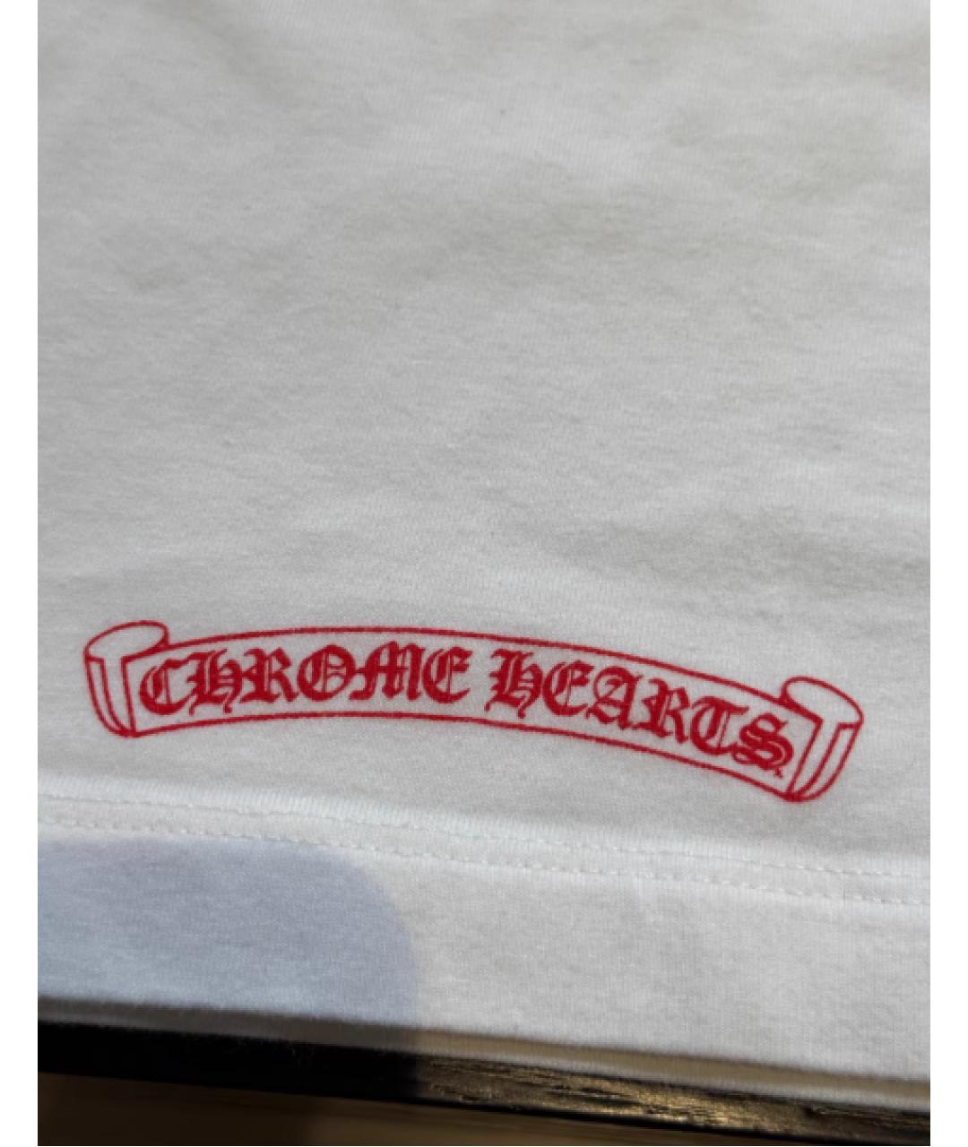 CHROME HEARTS Белое хлопковое повседневное платье, фото 3