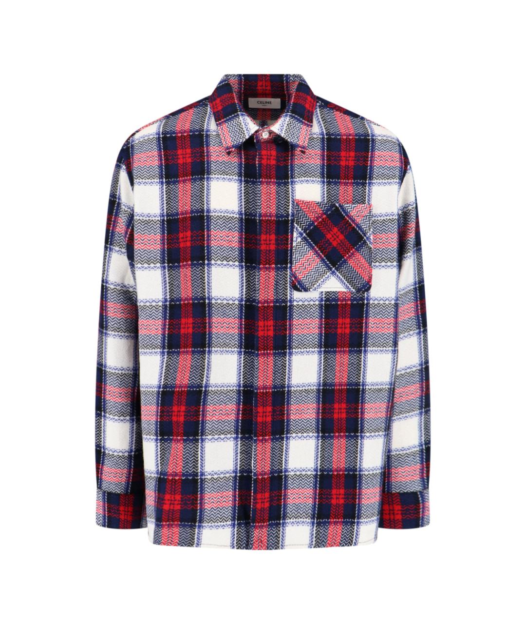 CELINE Мульти кашемировая кэжуал рубашка, фото 1