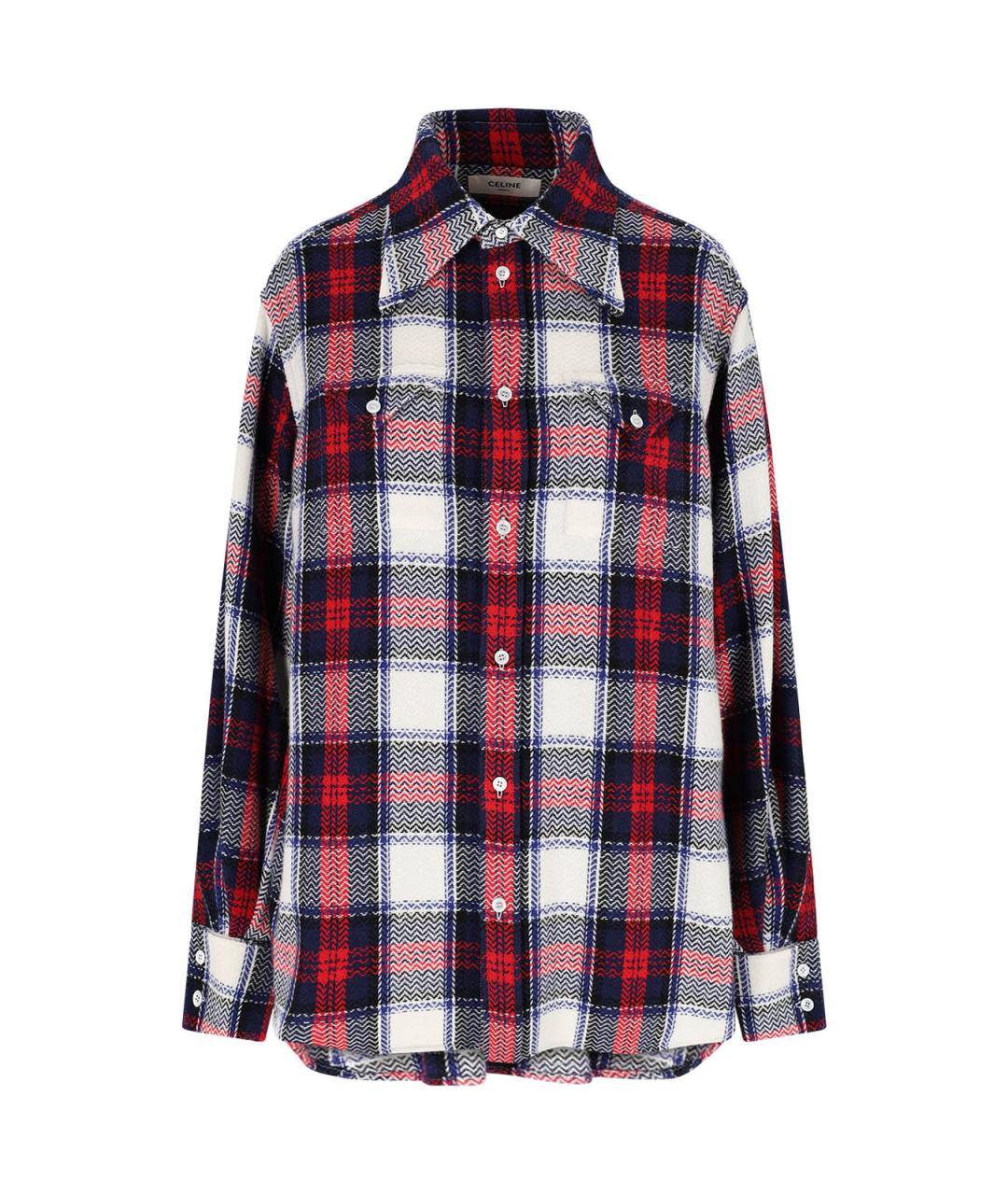 CELINE Мульти кашемировая рубашка, фото 1