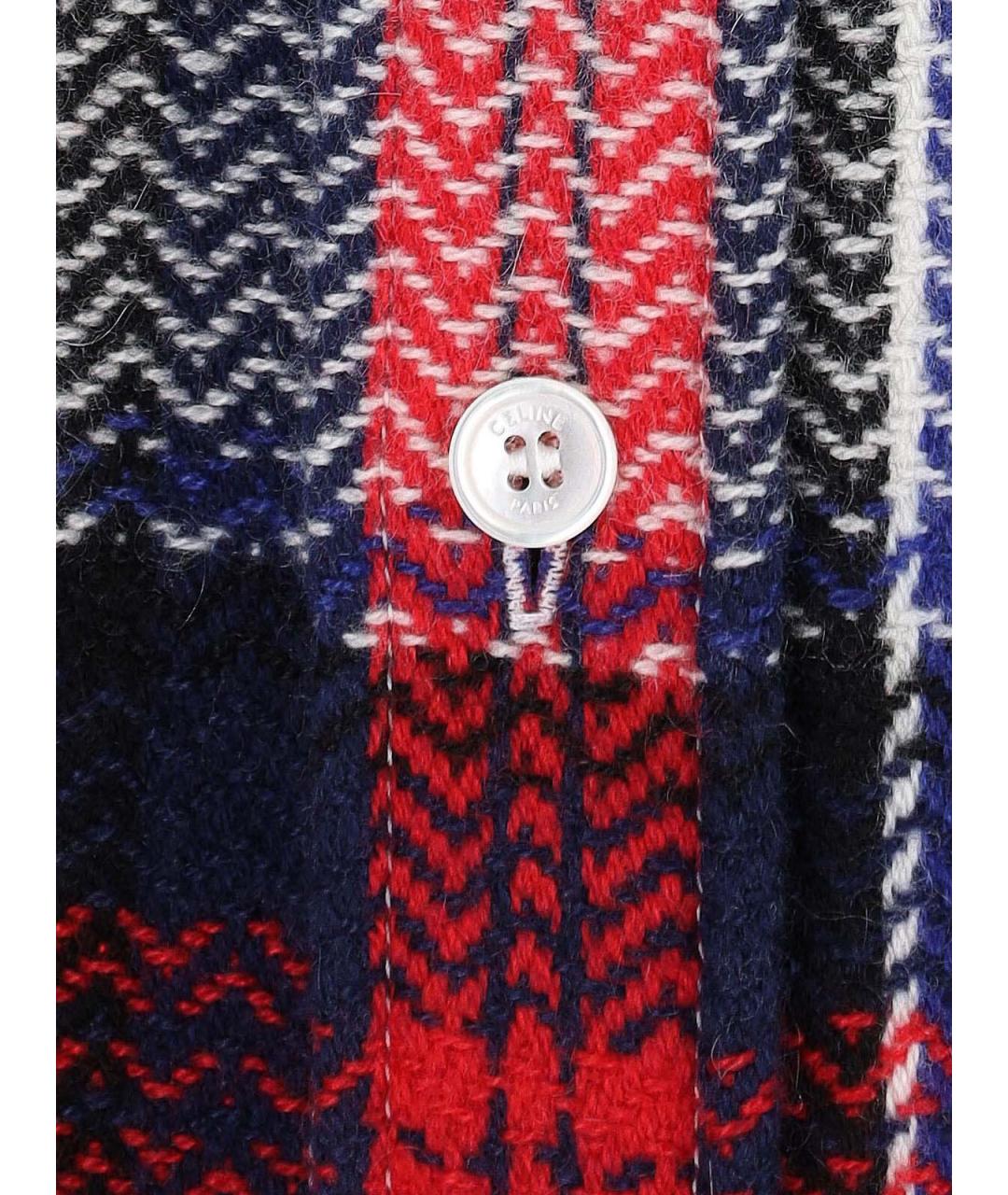 CELINE Мульти кашемировая рубашка, фото 5