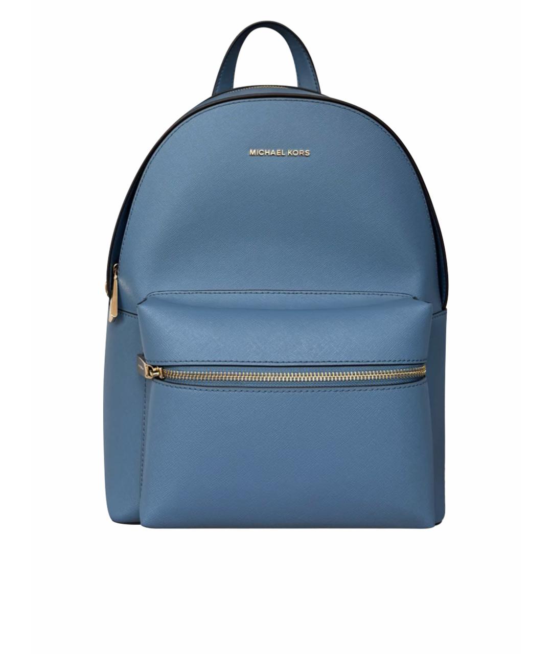 MICHAEL KORS Голубой кожаный рюкзак, фото 1