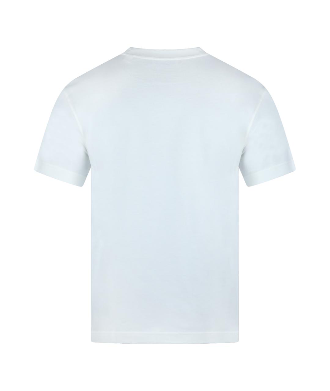 BURBERRY Белая хлопковая футболка, фото 2