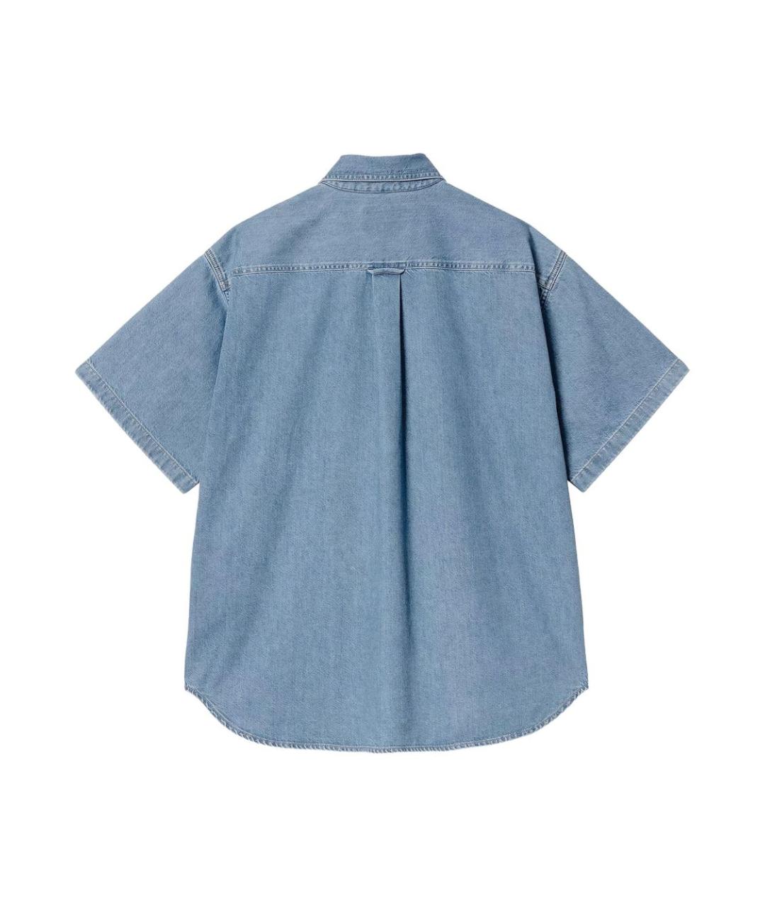 CARHARTT WIP Синяя хлопковая кэжуал рубашка, фото 2
