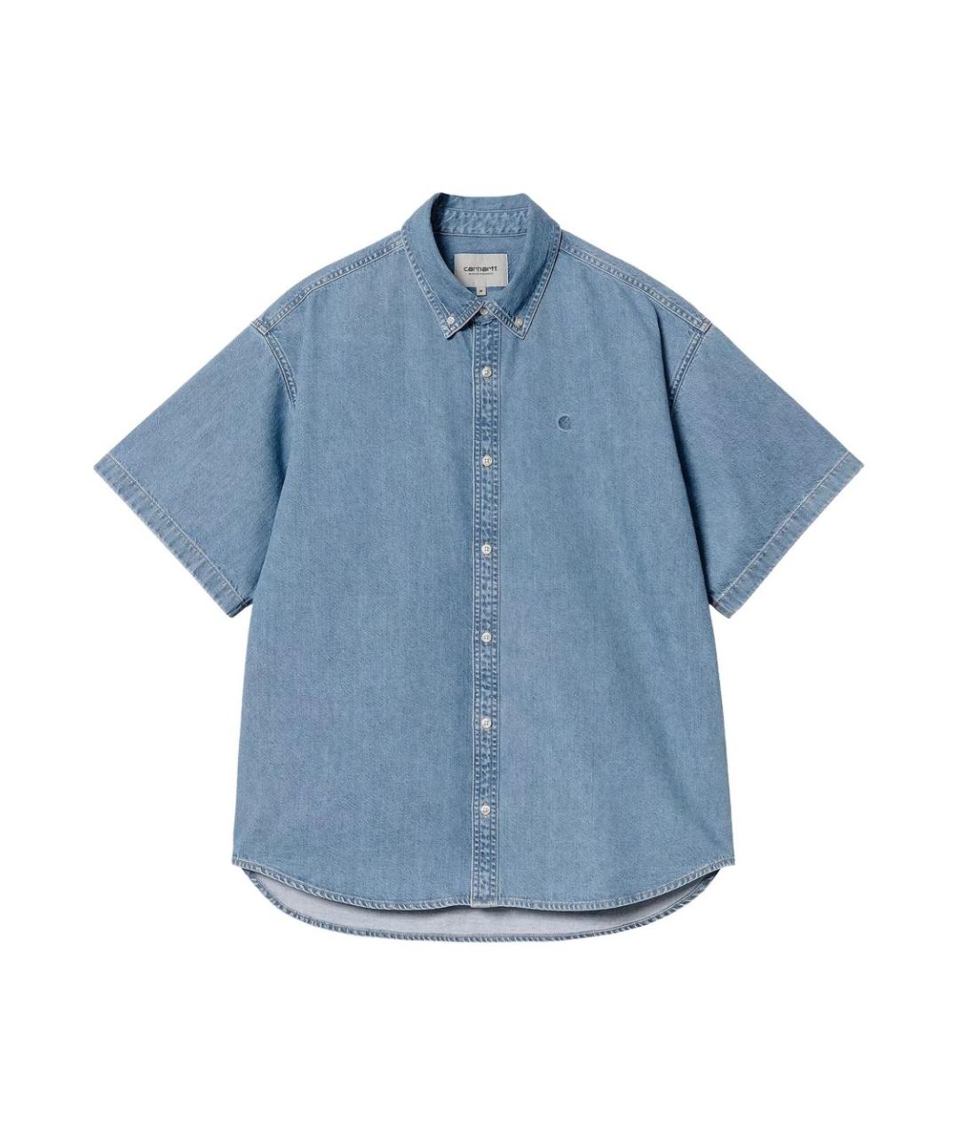 CARHARTT WIP Синяя хлопковая кэжуал рубашка, фото 1