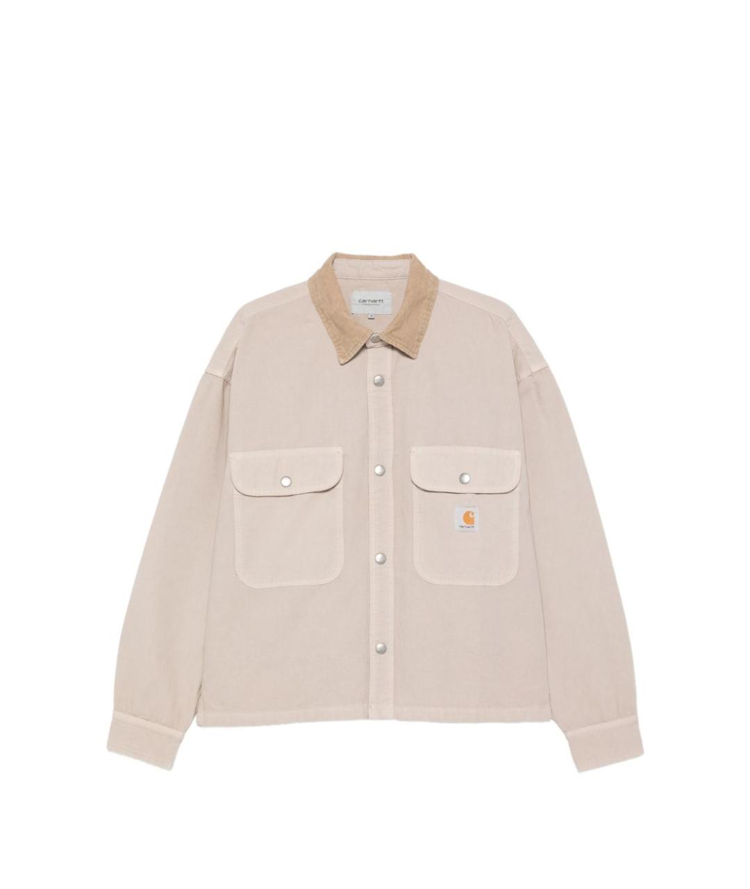 CARHARTT WIP Бежевая хлопковая кэжуал рубашка, фото 1