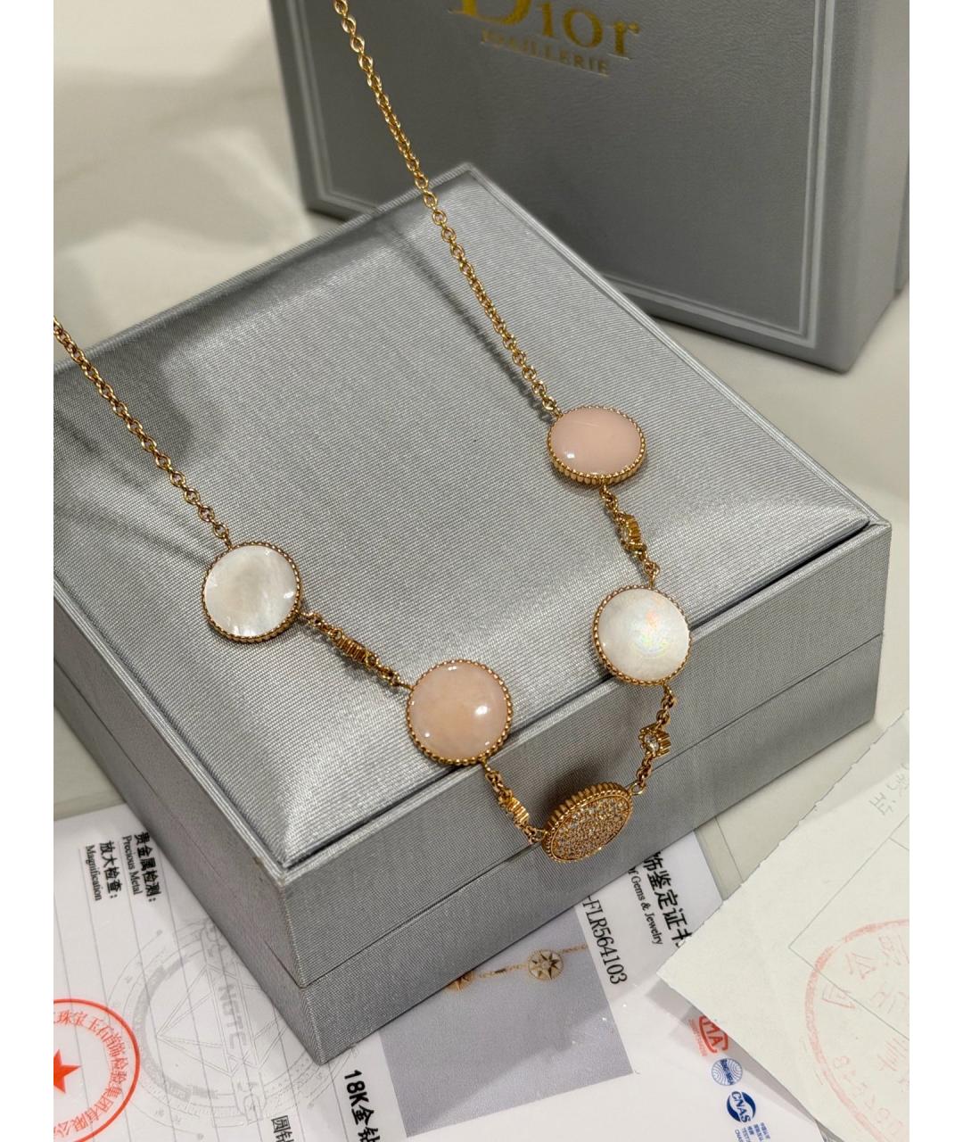 CHRISTIAN DIOR Золотое колье из розового золота, фото 4