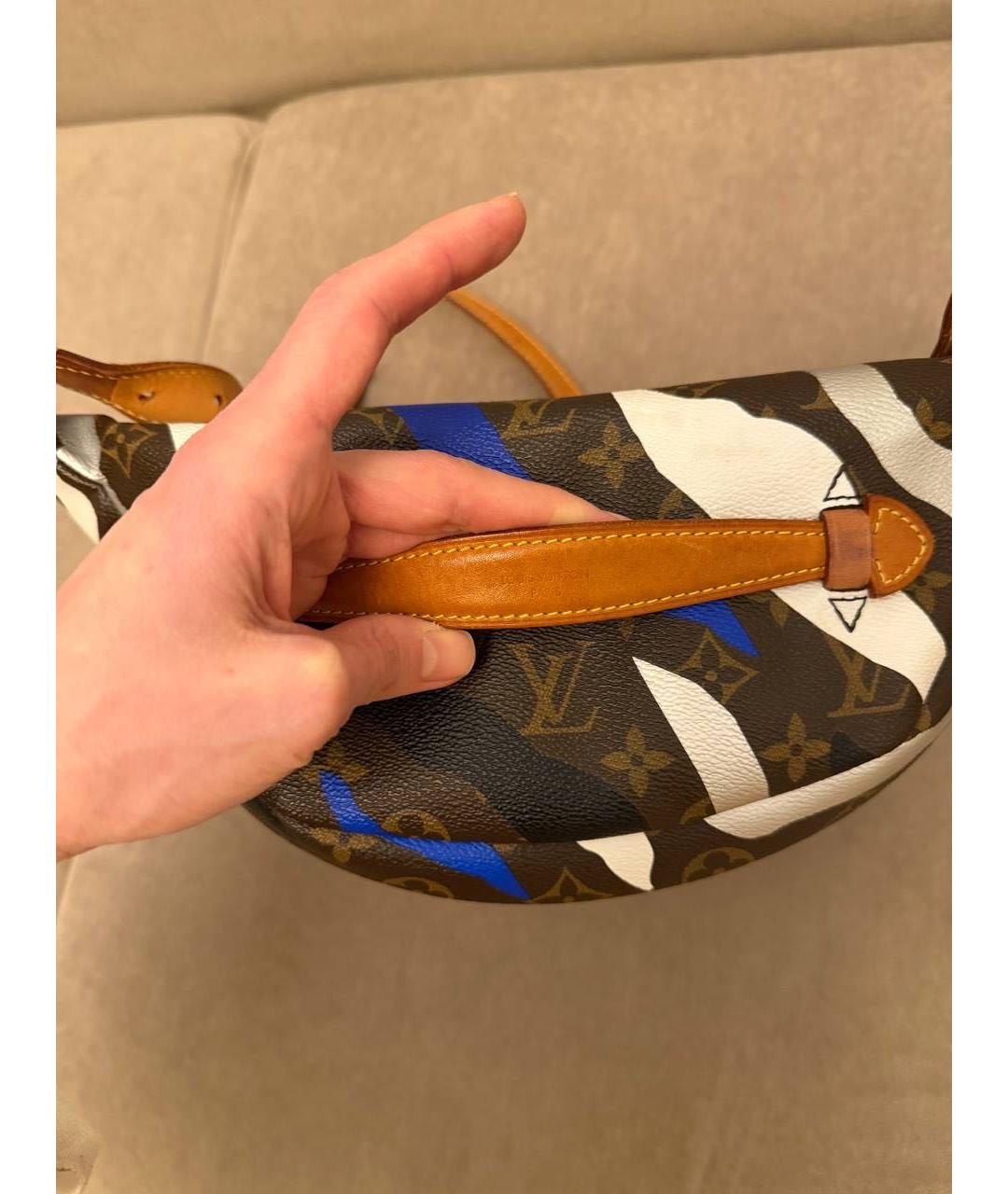 LOUIS VUITTON Коричневая поясная сумка, фото 2