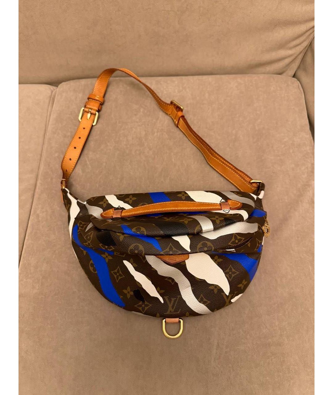 LOUIS VUITTON Коричневая поясная сумка, фото 9