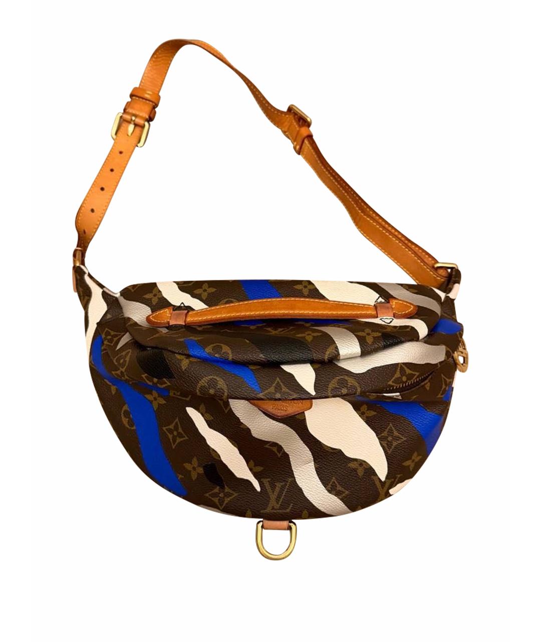 LOUIS VUITTON Коричневая поясная сумка, фото 1