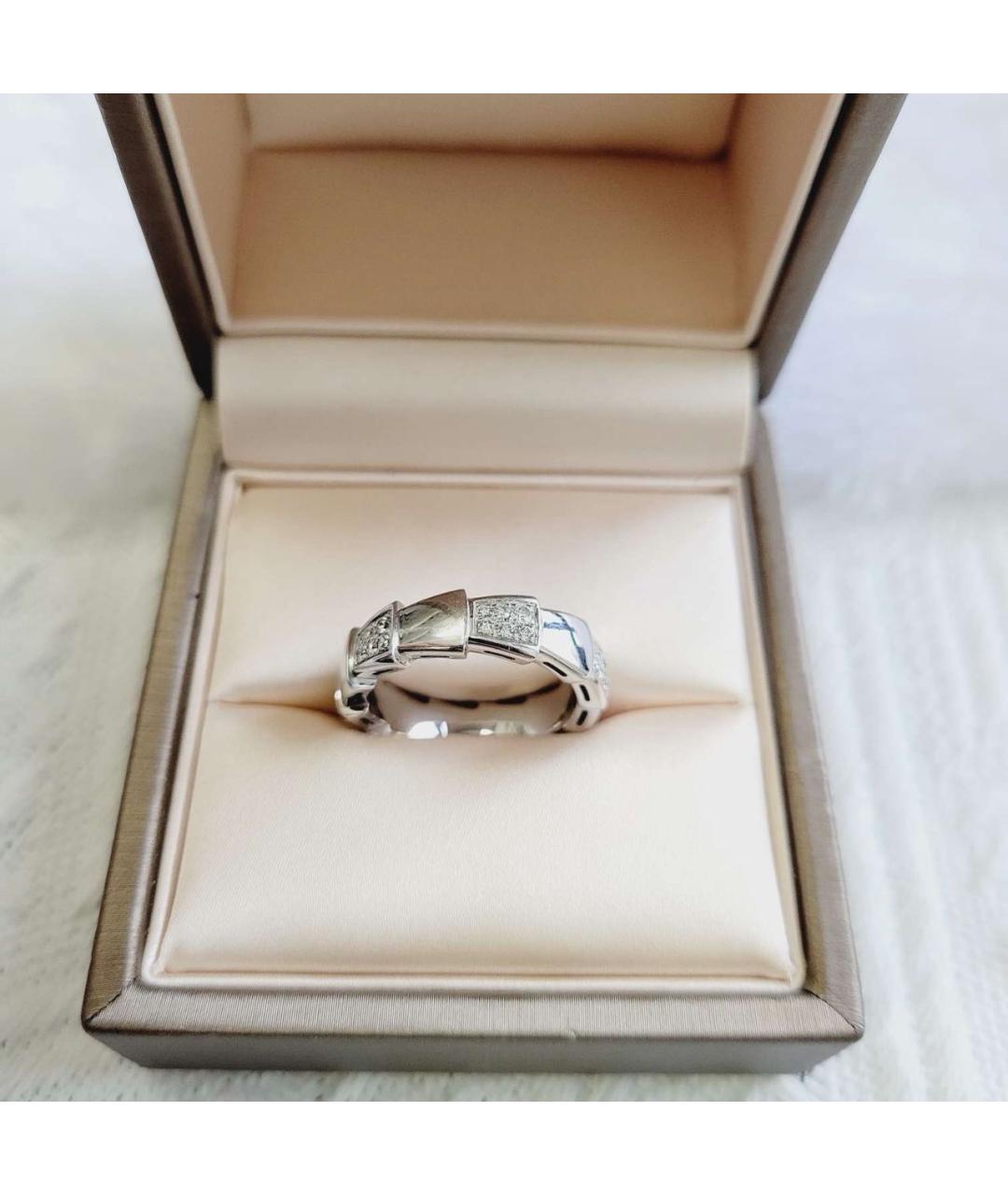 BVLGARI Белое кольцо из белого золота, фото 2