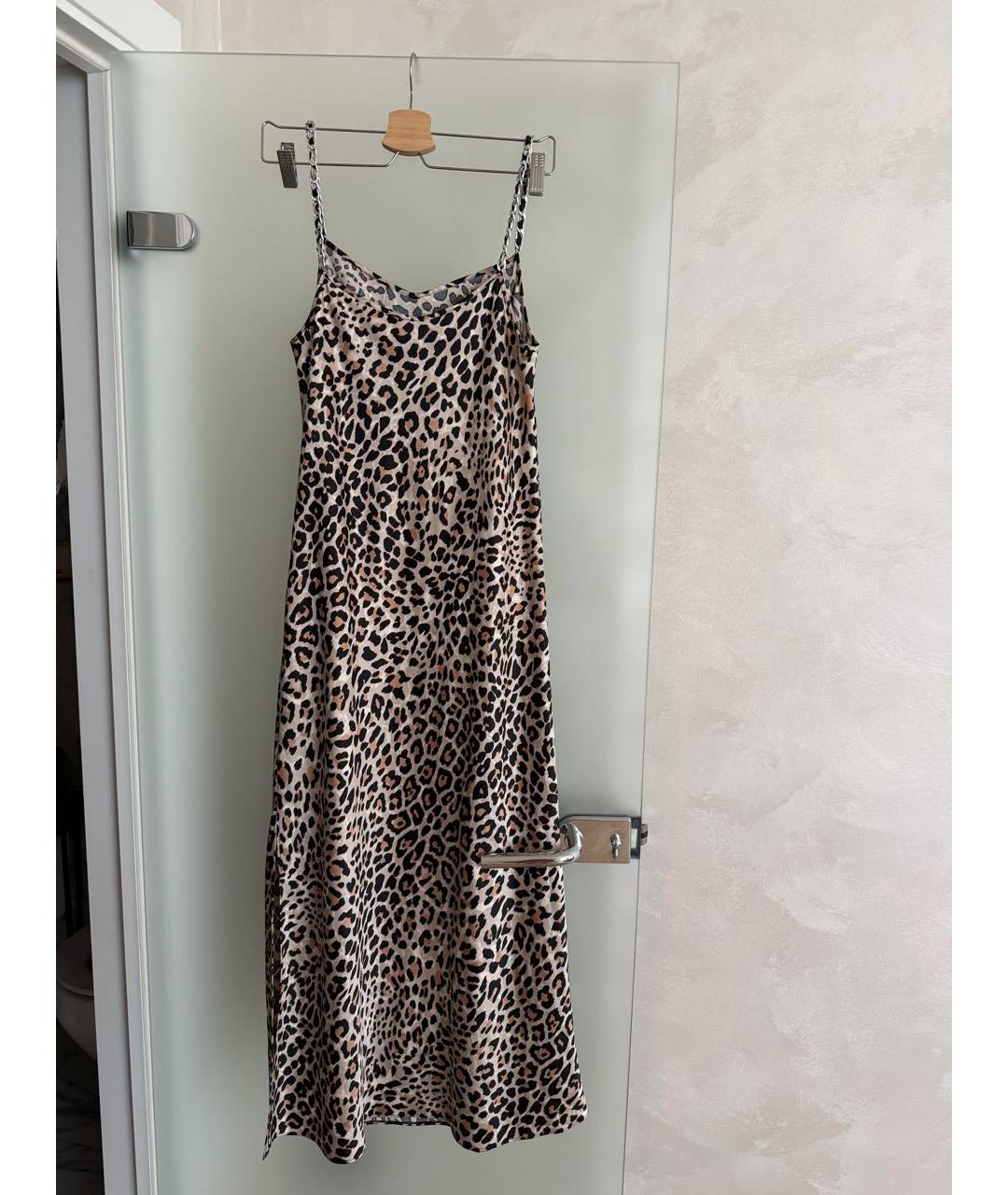 HUGO BOSS Коричневое полиэстеровое коктейльное платье, фото 2