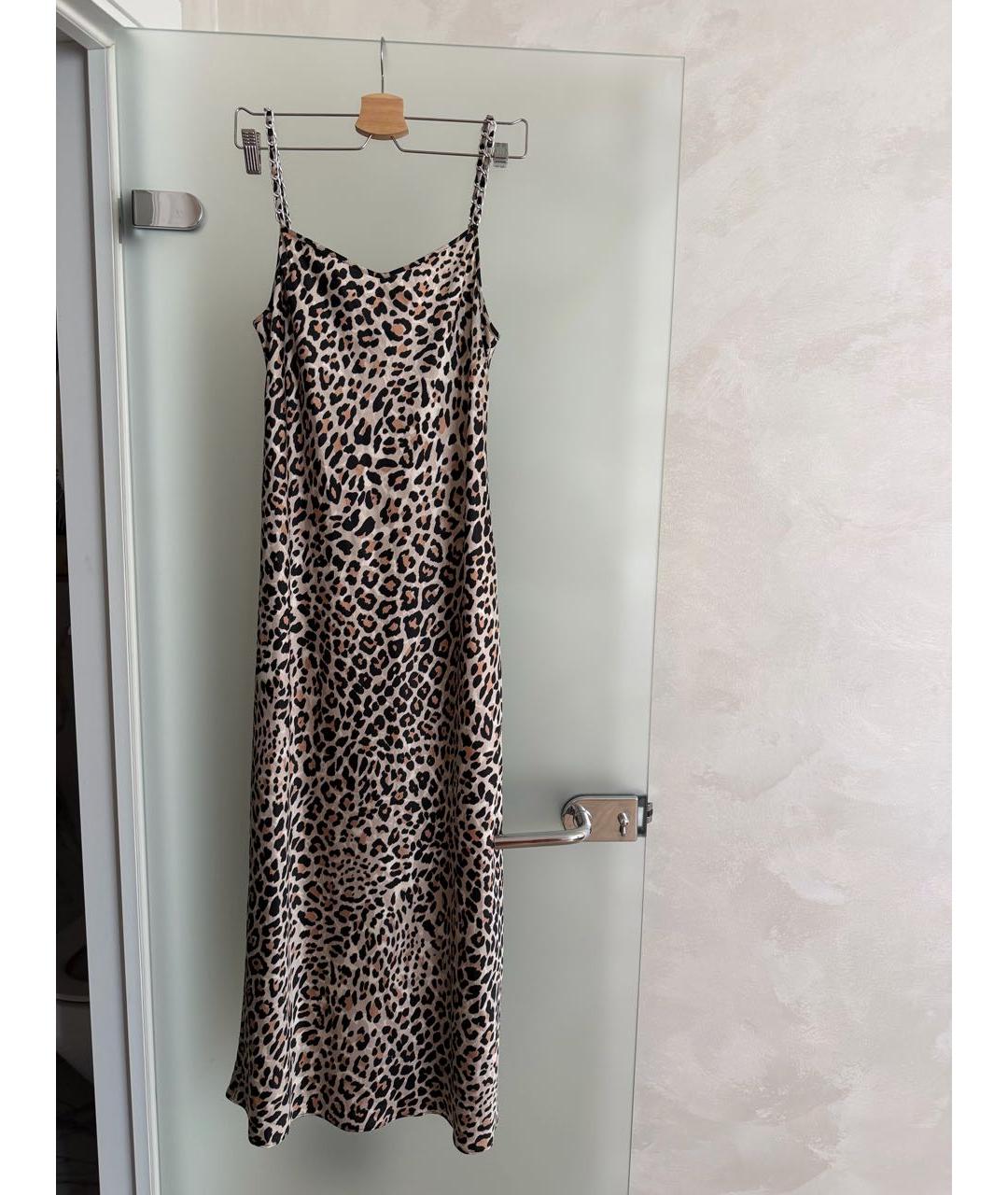 HUGO BOSS Коричневое полиэстеровое коктейльное платье, фото 5