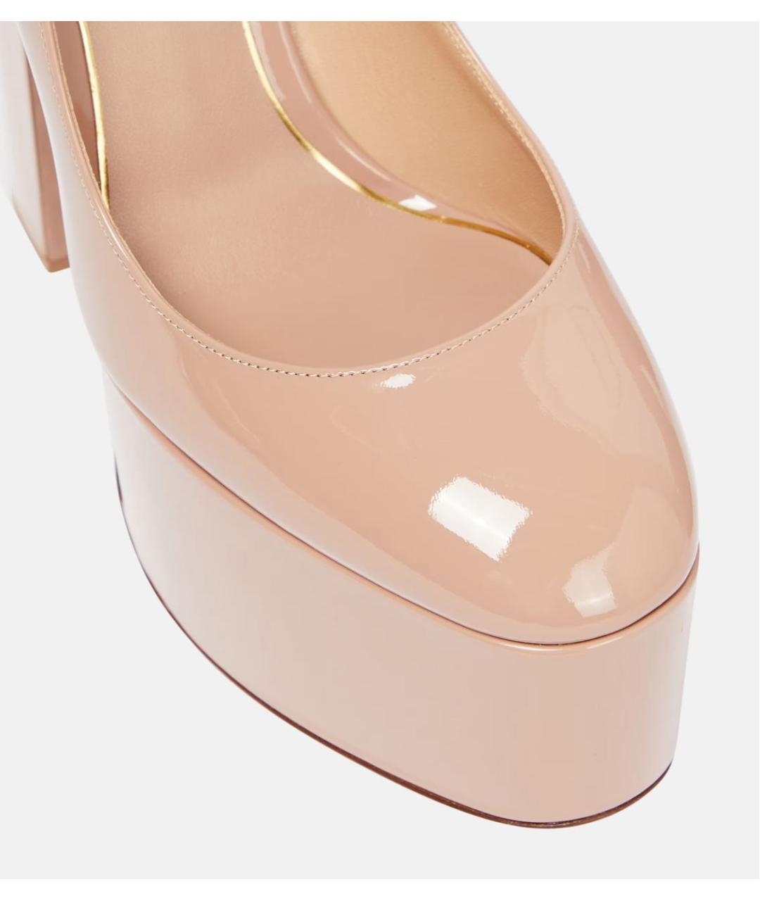 VALENTINO Бежевые кожаные туфли, фото 3