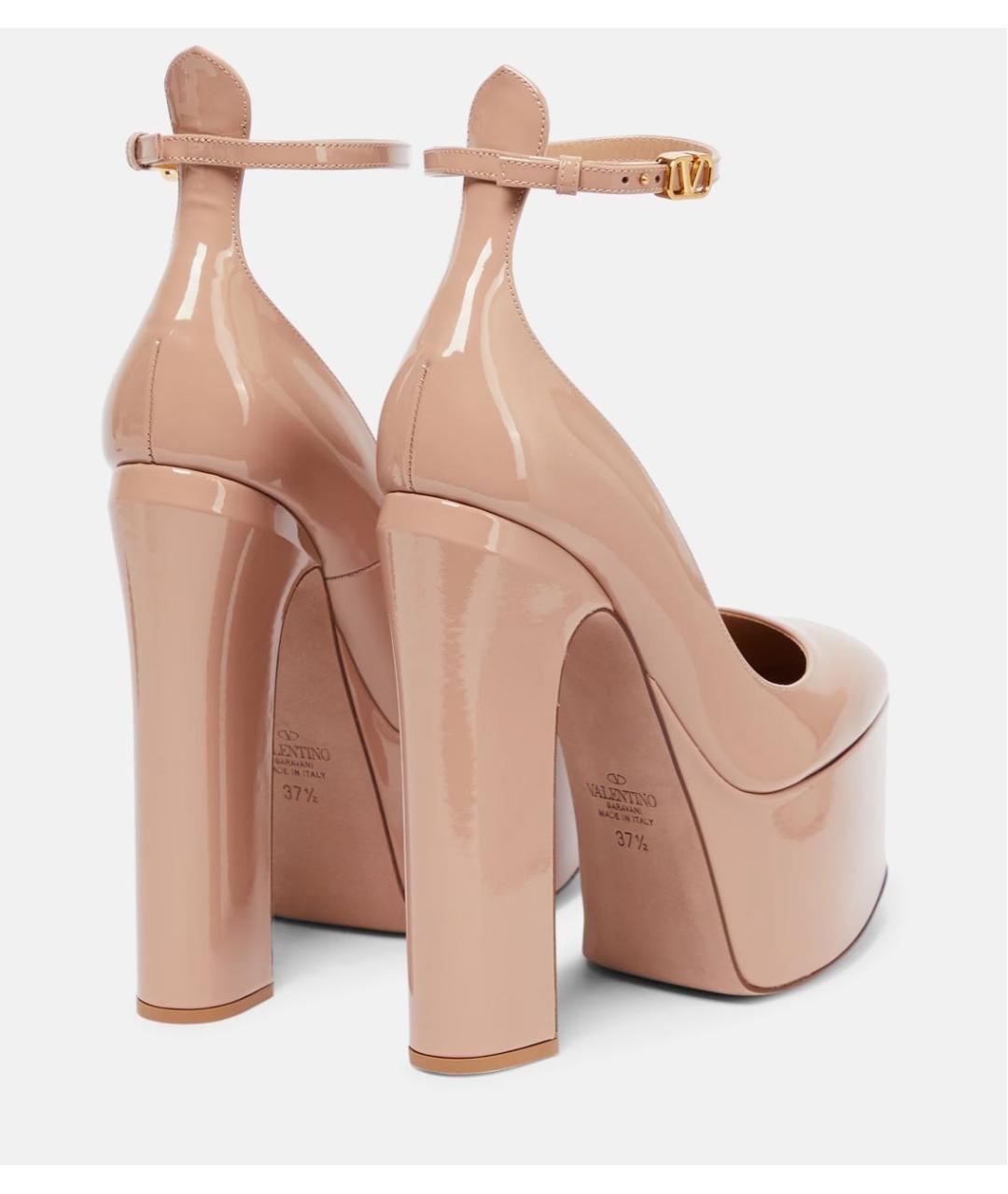 VALENTINO Бежевые кожаные туфли, фото 4