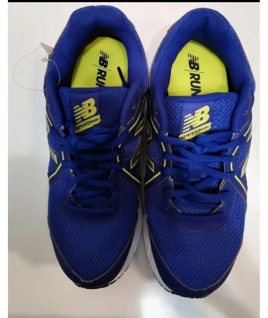 NEW BALANCE Темно-синие текстильные кроссовки, фото 3