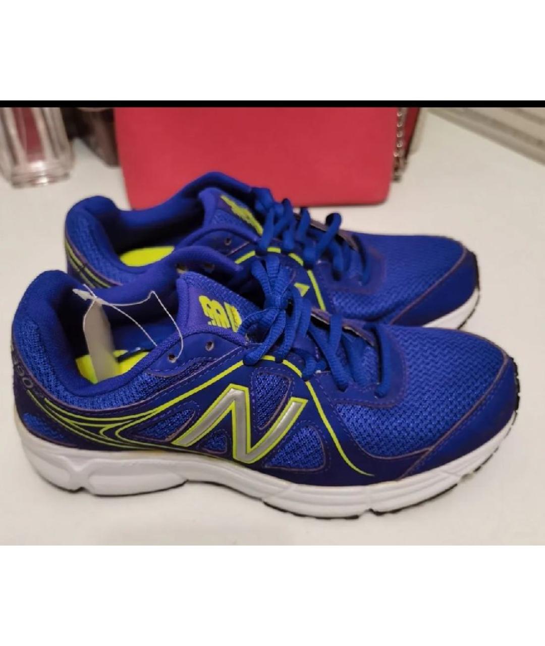 NEW BALANCE Темно-синие текстильные кроссовки, фото 8