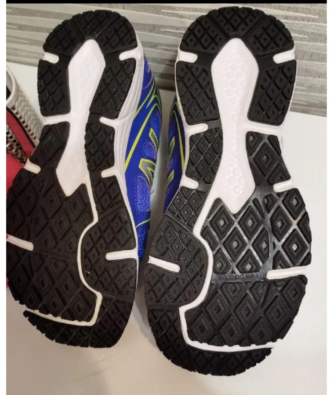 NEW BALANCE Темно-синие текстильные кроссовки, фото 5