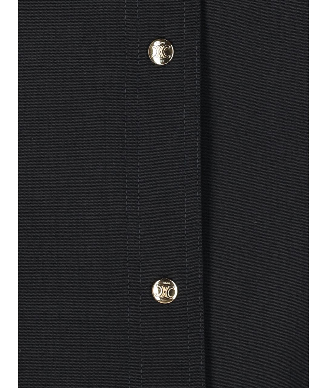 CELINE Черное шерстяное повседневное платье, фото 4