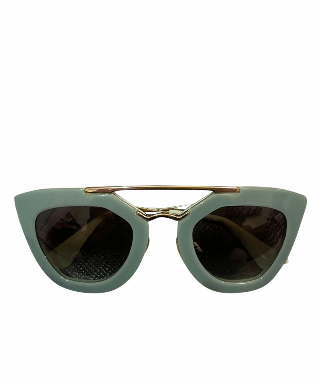 PRADA Бирюзовые солнцезащитные очки, фото 1