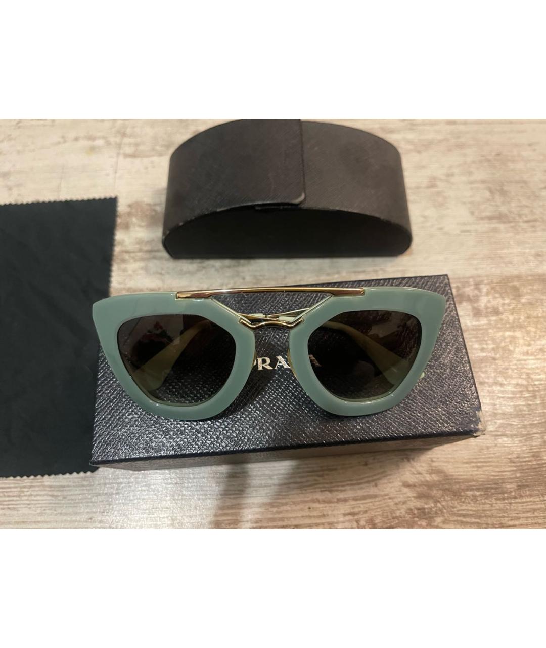 PRADA Бирюзовые солнцезащитные очки, фото 7