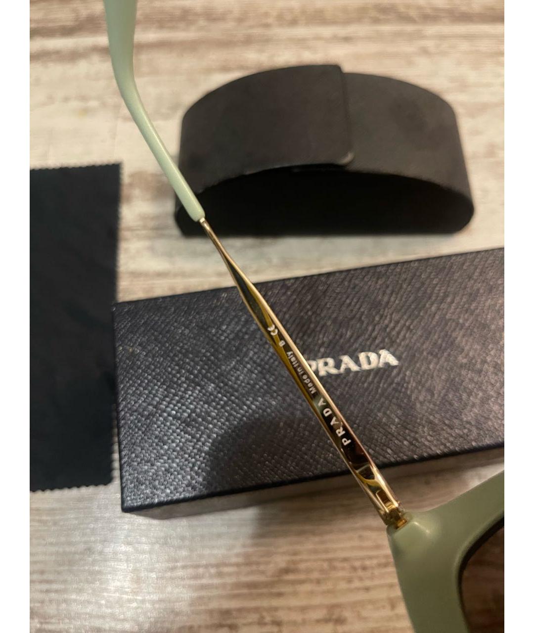 PRADA Бирюзовые солнцезащитные очки, фото 4